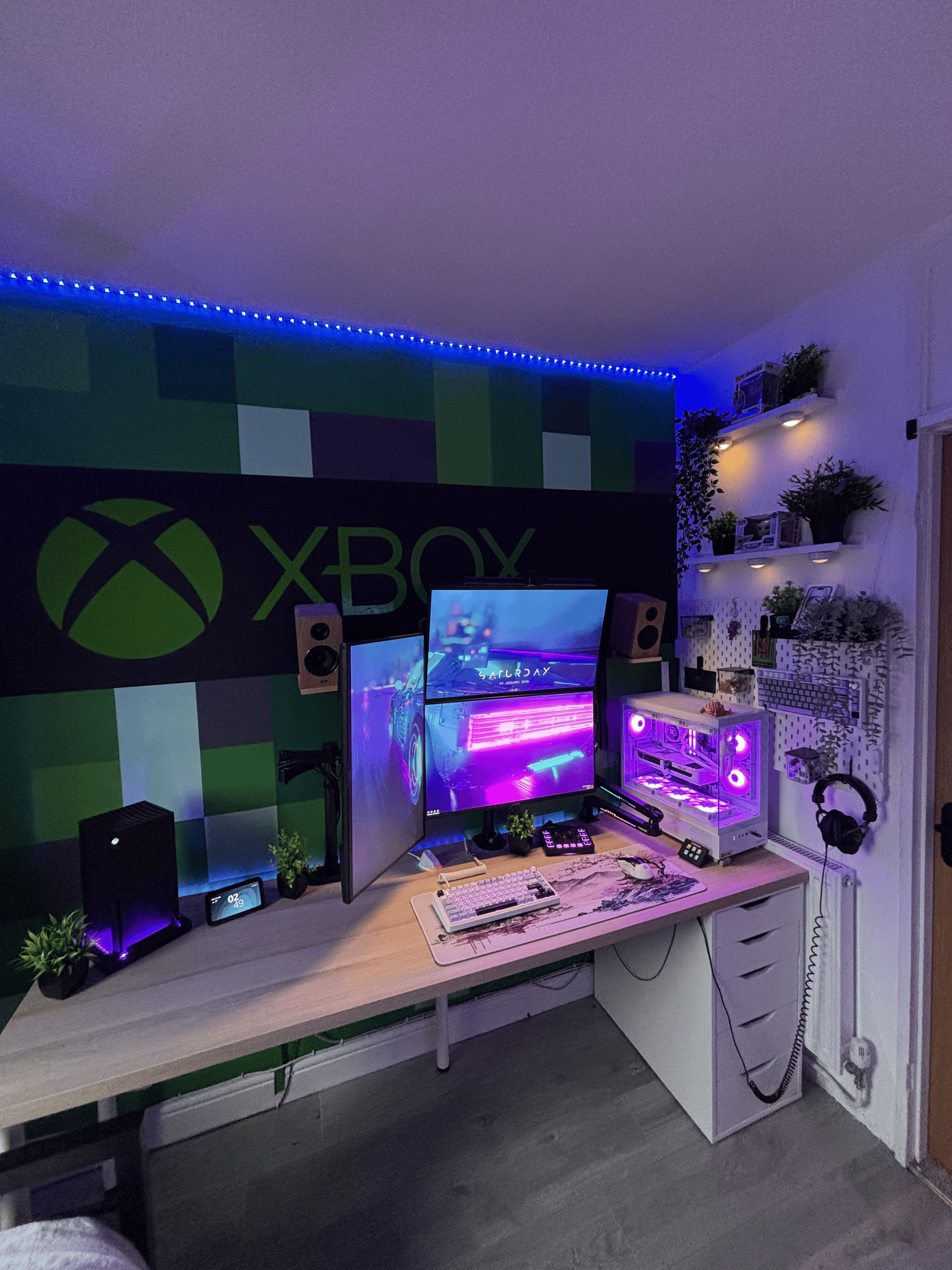 Wide view of the setup